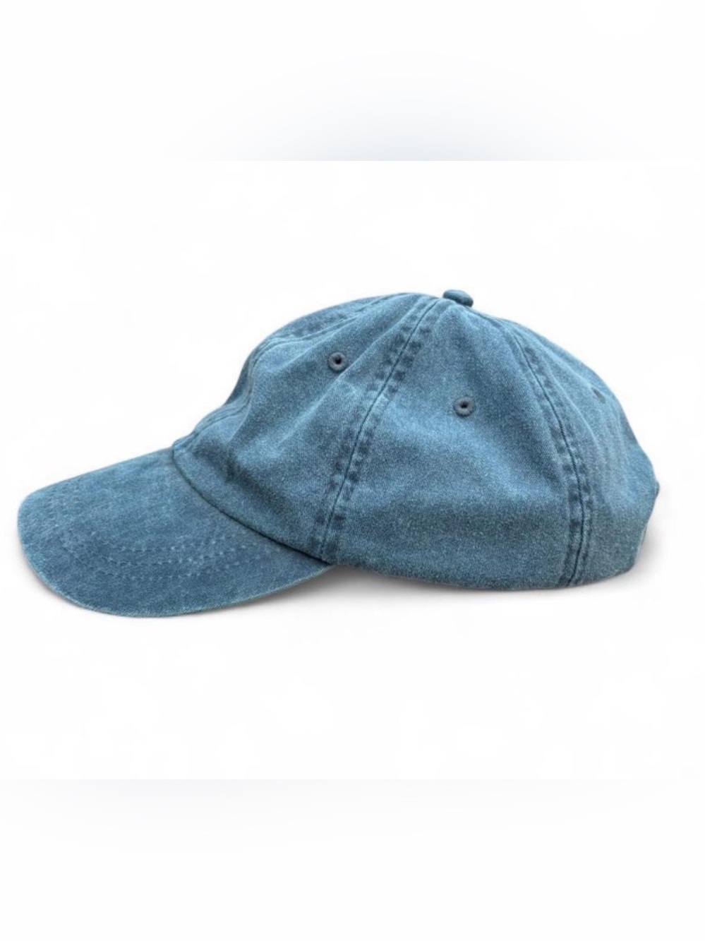 The “Dad Hat” by Adams Upscale Headwear in a denim blue color